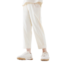 Girl Pants 2024 Spring Summer New Childrens Straight Pants Girl Casual Sports Pants Large Loose Trousers Slim