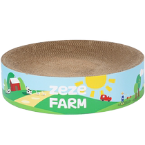 Zeze cat scratching board nest round corrugated paper basin is not easy to shed crumbs claw grinder wear-resistant anti-cat claw board cat supplies toys