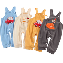 kmi baby clothes baby overalls overalls loose spring and autumn baby pants baby overalls