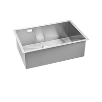 Moen sink large single-slot washbasin handmade undercounter basin stainless steel kitchen sink basin kitchen basin home