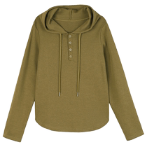 Meow full score hooded sweatshirt for women petite spring and autumn design niche bottoming shirt large size versatile top jacket