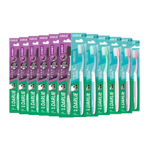 DARLIE Haolai (formerly black) toothbrush fine bristles gum protection charcoal silk deep cleansing soft bristles adult 12 pieces frequent replacement multiple packs