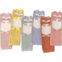 Childrens knee pads warm baby leg socks baby sleeping stockings diaper changing arm protection anti-freeze autumn and winter