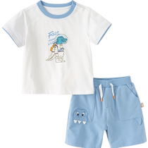 David Bella childrens knitted five-piece pants suit 2024 summer new style boys short-sleeved two-piece set for baby boys