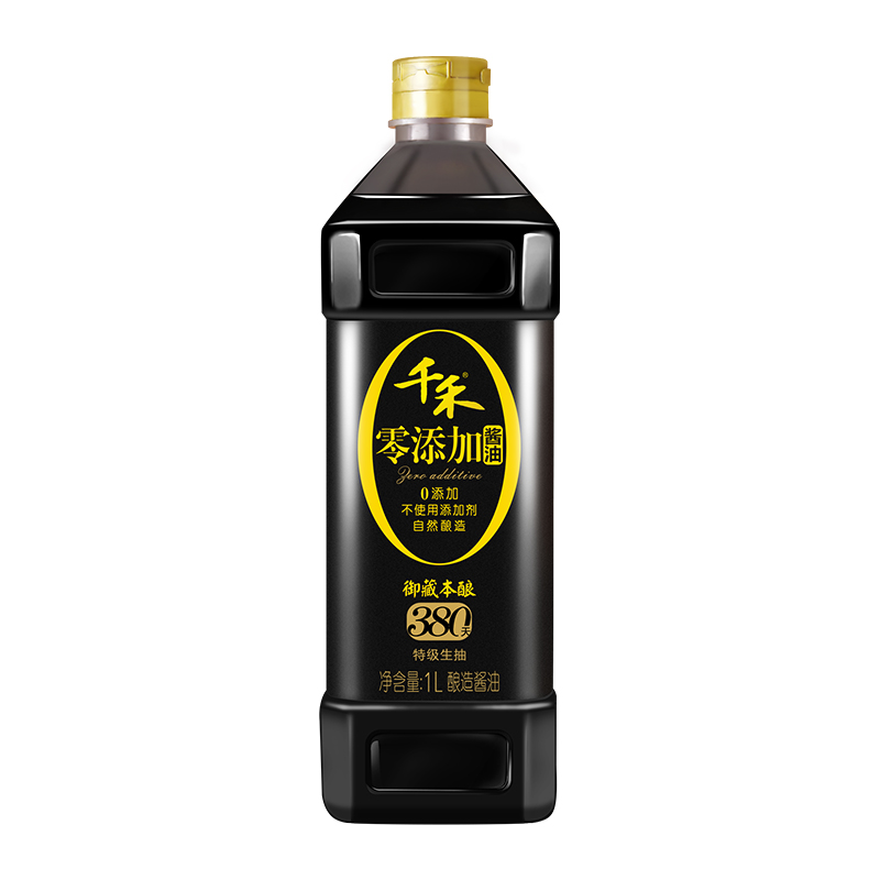 【千禾_零添加酱油】厨房调味御藏本酿380天1L特级生抽酿造酱油-实得惠省钱快报