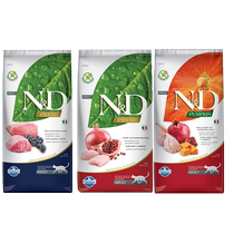 Famina Grain-Free Adult Cat Food High-Protein Chicken Fish Mutton Duck Pork Fattening Hair and Cheeks Combination 6 5kg