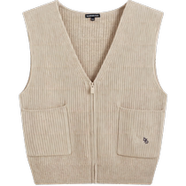 (Chivalry) Bala high-end boys ribbed wool vest autumn and winter new environmentally friendly fabric versatile