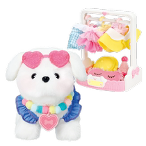 mimiworld fashion cross-dressing sweetheart dog simulation plush electric wear girl toy doll gift