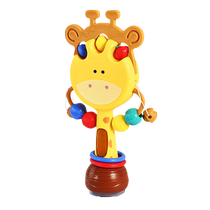 Baby fun childrens rattle baby music comfort toy sound and light chewing rubber rattle early education sound toy