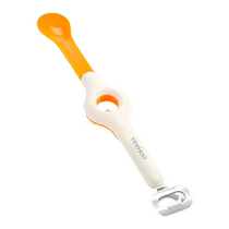Yings mud scraper baby food supplement baby stainless steel spoon fruit puree spoon fruit puree spatula double-headed childrens tableware