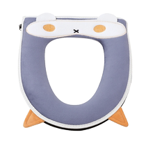 Toilet seat cushion household four-season universal toilet cover soft washer cushion autumn and winter adhesive waterproof toilet seat ring