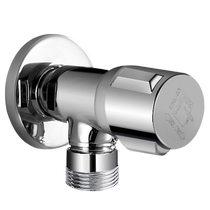 Submarine triangle valve thickened all-copper hot and cold faucet household water stop valve eight-character valve water switch valve straight-through type