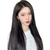 Wig piece single card to increase hair volume fluffy wig womens long hair light and traceless hair extensions self-extended small piece style long straight hair