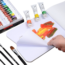 Toning paper wash-free painting gouache acrylic double-sided color paper art student quality coloring book oil painting palette