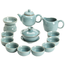 Керамический чайный сервиз Sus Celadon Sancai Gaiwan чайная чашка кунг-фу плюс чайник чайный сервиз подарочная коробка