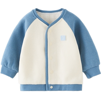 Tongtai baby coat spring and autumn baby clothes for boys and girls pure cotton lining casual outing tops childrens clothing