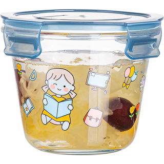 Green apple 720ml*1 fresh-keeping lunch box can be heated