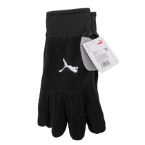 Puma Mens Thermal Gloves Football Training Fleece Gloves Wrist Velcro Fingertip Silicone