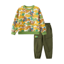 () Paw Patrol Boys Autumn Clothing Set New Childrens Sweater Pattern Casual Pants Boy Baby Childrens Clothing