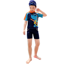 Yuyingfang childrens clothing boys split swimsuit new medium and large childrens professional swimming suit boys quick-drying swimsuit