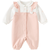 David Bella Newborn Romper 2024 New Baby Girl Jumpsuit Infant and Toddler Harness Bag Fart Clothes Autumn Clothes