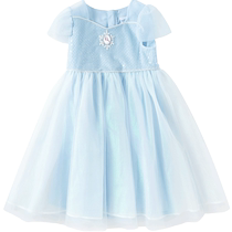 (Frozen IP) Balabala childrens clothing girls dress mesh skirt summer dress princess