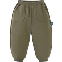 (Banana Pants) Mini Balabala Boys and Girls 2024 Winter New Pants Loose Velvet Pants