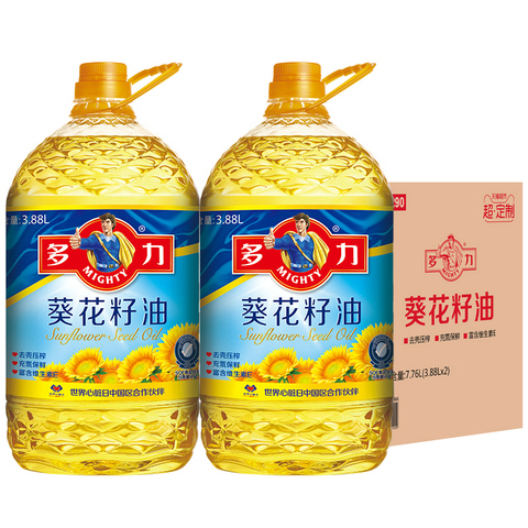 多力葵花籽食用油3.88L*2桶优惠券