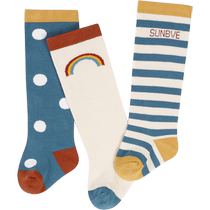 () Xuwei baby socks spring and autumn pure cotton over-the-knee stockings newborn infant baby loose mouth high stockings