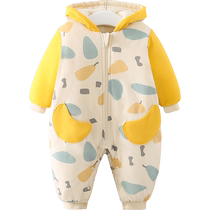 Shubeiyi infant clothes winter baby one-piece clothespin cotton winter clothes newborn baby clothes children going out cotton clothes