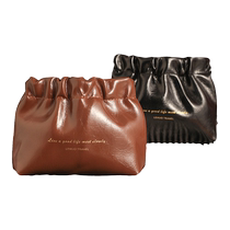 Shrapnel storage bag lipstick bag cosmetic bag coin purse small bag card holder portable bag automatic closing inside