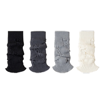 (Y2K Outfits) Spring and Summer Japanese Piles of Socks for Women with Holes 2024 New Fashionable and Versatile Knitted Socks Covers