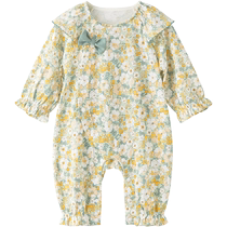 Wei Shi Mu Ni baby girl onesie summer thin baby princess clothes hundred days sweet romper summer clothes