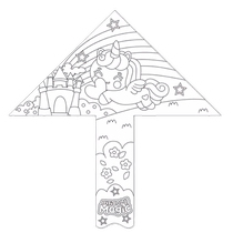 Childrens painting blank graffiti kite hand-painted homemade diy material package breeze easy to fly cartoon extra large size