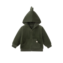 babylove baby coat autumn velvet hooded top infant and toddler versatile autumn clothing cute style outing wear