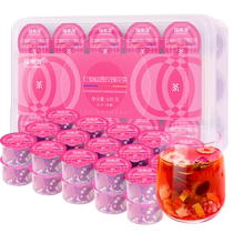 Fudonghai donkey hide gelatin red ginseng longan rose flower vitality tea 24 flavors raw material goddess tea to nourish qi and blood and maintain health