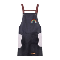 Dafului 2024 new Internet celebrity apron kitchen household cooking apron autumn and winter work clothes men and women apron 1 piece