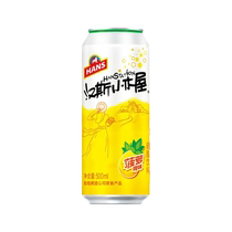 汉斯小木屋果啤菠萝啤500ml*12听整箱不含酒精