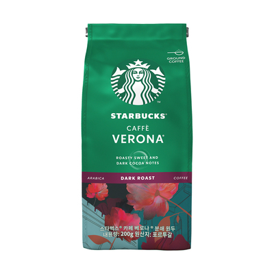 【进口】星巴克(Starbucks)深度烘焙弗罗娜研磨咖啡粉200g*1袋,淘宝优惠券10元