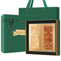 Fudonghai Ginseng américain et ginseng double coffret cadeau Boîte de 200 g de ginseng américain et de ginseng japonais coupés obliquement en grosses tranches pour nourrir