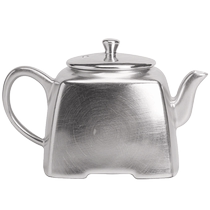Sus Ceramics Silver Square Teapot Intangible Cultural Heritage Master Zheng Wenqiang Handmade Silver Teapot 140ml