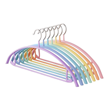 Xitianlong rainbow clothes hanger home hanging clothes wide shoulder dormitory thick non-slip seamless clothes drying glue dipped curved clothes hanger