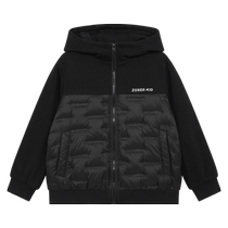 Zuoxi Childrens Clothing Boys Down Jackets Childrens Winter 2024 New Boys Hooded Warm Autumn and Winter Jackets for Large Children