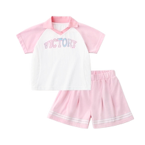 Yiki Baby Baby Suit Summer Girl T-shirt 2024 New 1 Year Old Baby Boy Shorts Summer Short Sleeve Two Sets