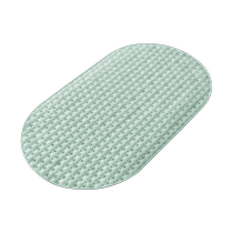 Bathroom anti-slip special floor mat bath shower room oval mat environmentally friendly household anti-fall suction cup massage foot mat