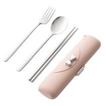 onlycook cute girls portable tableware 304 stainless steel chopsticks spoon fork set special storage box