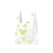 Qianyu 50 pieces 3 silk packaging bags cartoon small fresh commercial 26*42cm cute thickened disposable garbage bags