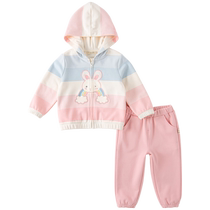 David Bella 2024 spring and autumn new style girls trousers suit baby sweatshirt pants childrens clothing