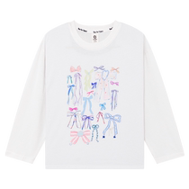 Zuoxi girls T-shirt long-sleeved childrens autumn clothing 2024 new 5A antibacterial cotton inner bottoming shirt spring and autumn style