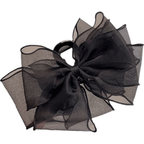 Rashalia Black Lace Bow Clip Back Head Hair Clip Hair Accessory Shark Clip Hair Clip Womens Hair Accessories